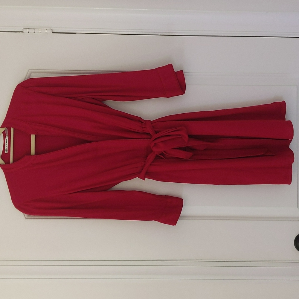 Alice + Olivia Red Shirt Dress Size 10